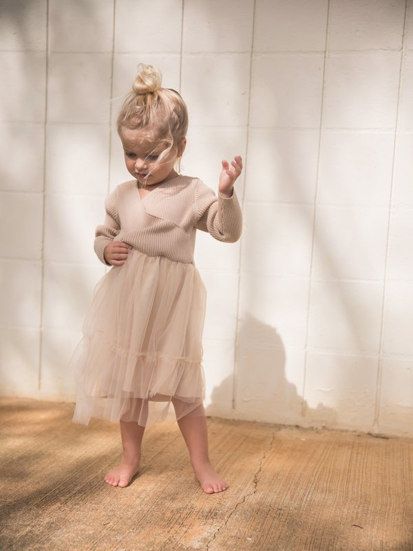 princess polly baby blue dress Kids Raised By Water Olivia Dress - Beige