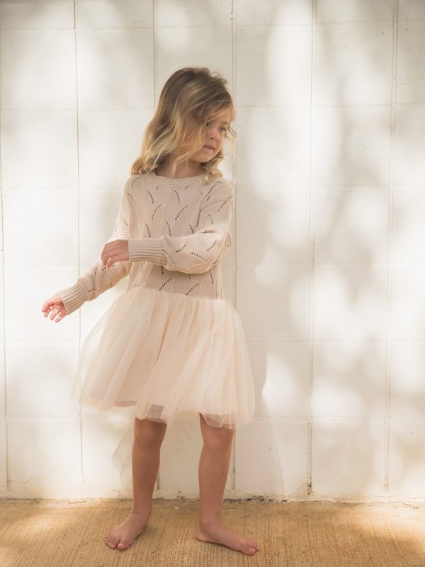 Kids Ren Dress - Beige