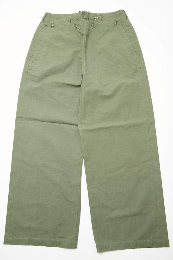 Engineered Garments Women's Sailor Pant - Olive Cotton Ripstop