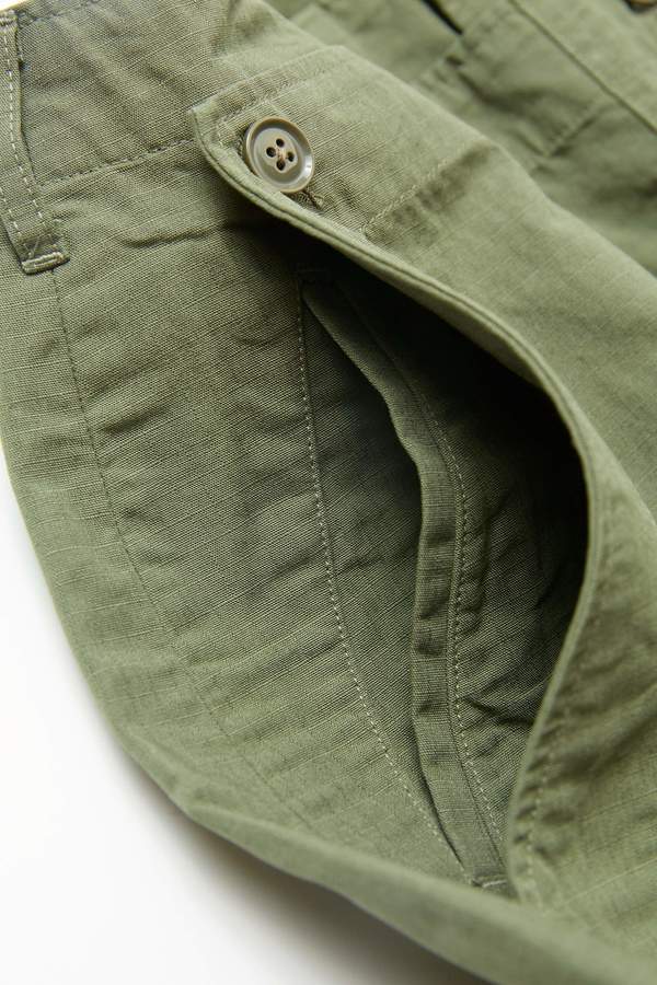 Engineered Garments Women's Sailor Pant - Olive Cotton Ripstop