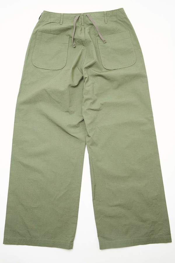 Engineered Garments Women's Sailor Pant - Olive Cotton Ripstop