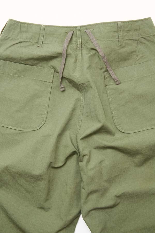 Engineered Garments Women's Sailor Pant - Olive Cotton Ripstop