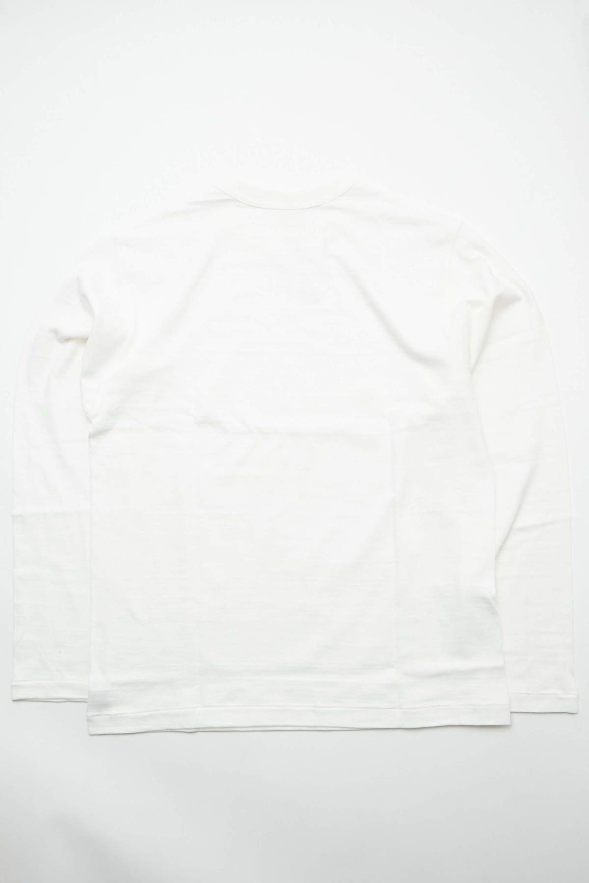 Warehouse & Co. Long Sleeve Crewneck T Shirt - Off White - Image 6 of 7