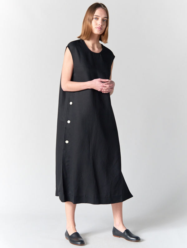 slim fit dress slacks Casual Tunic Dress M / Black main image 1
