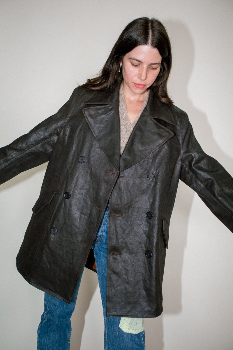 ジャケット・アウター Our Legacy DB Buta coat Our Legacy - DB Buta Coat Mud Dyed Cotton