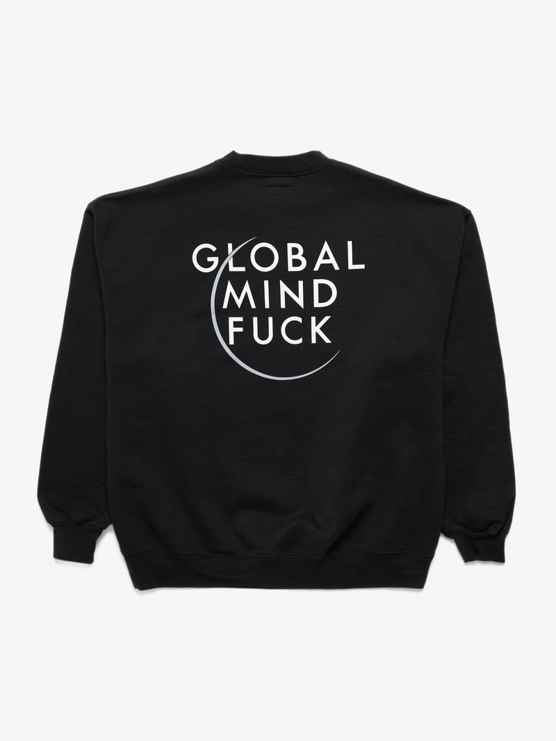Pre-Loved] Vetements Male Global Mind Fuck Black Cotton