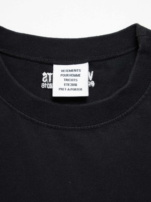 Pre-Loved] Vetements U Genetically Modified T-shirt-Black | Garmentory