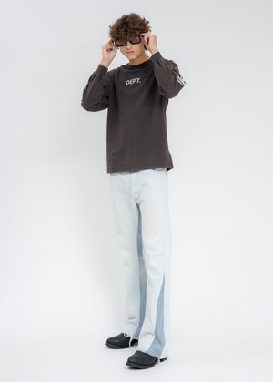 GALLERY DEPT. DEPT FLAMES Long Sleeves T-Shirt - Black | Garmentory