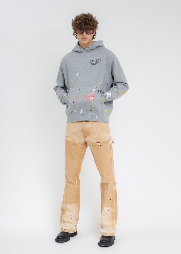 パーカー・フーディ GALLERY DEPT Men Sweater ADH50026 GREY GALLERY DEPT. - Men Art Dept Hoodie – Atelier New York