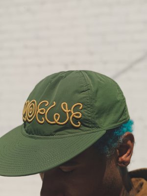 Eye/LOEWE/Nature Nylon Long Visor Cap - Olive Green