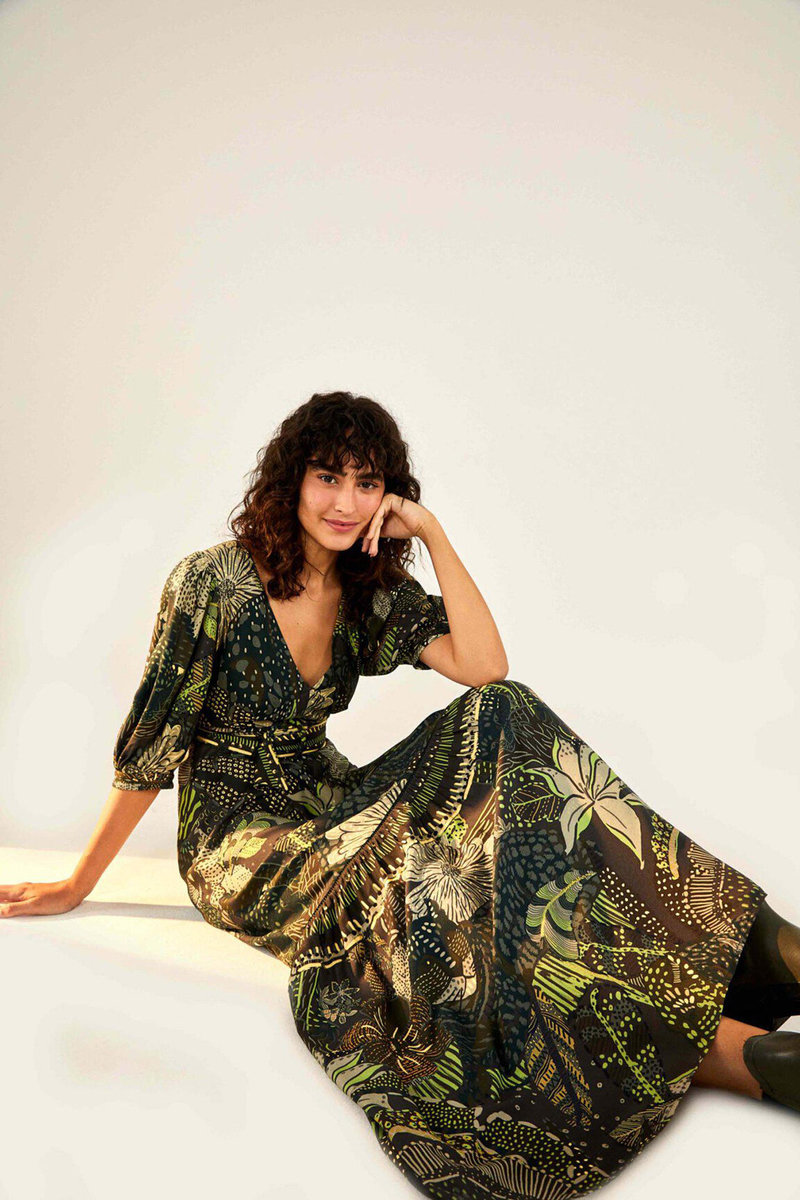 Farm Rio Maxi Dress - Green Cool Leopard | Garmentory
