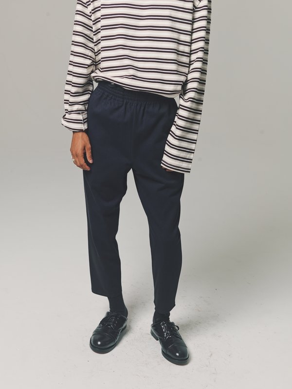 Camiel Fortgens Cotton Jersey Grandma Pants - Dark Blue | Garmentory