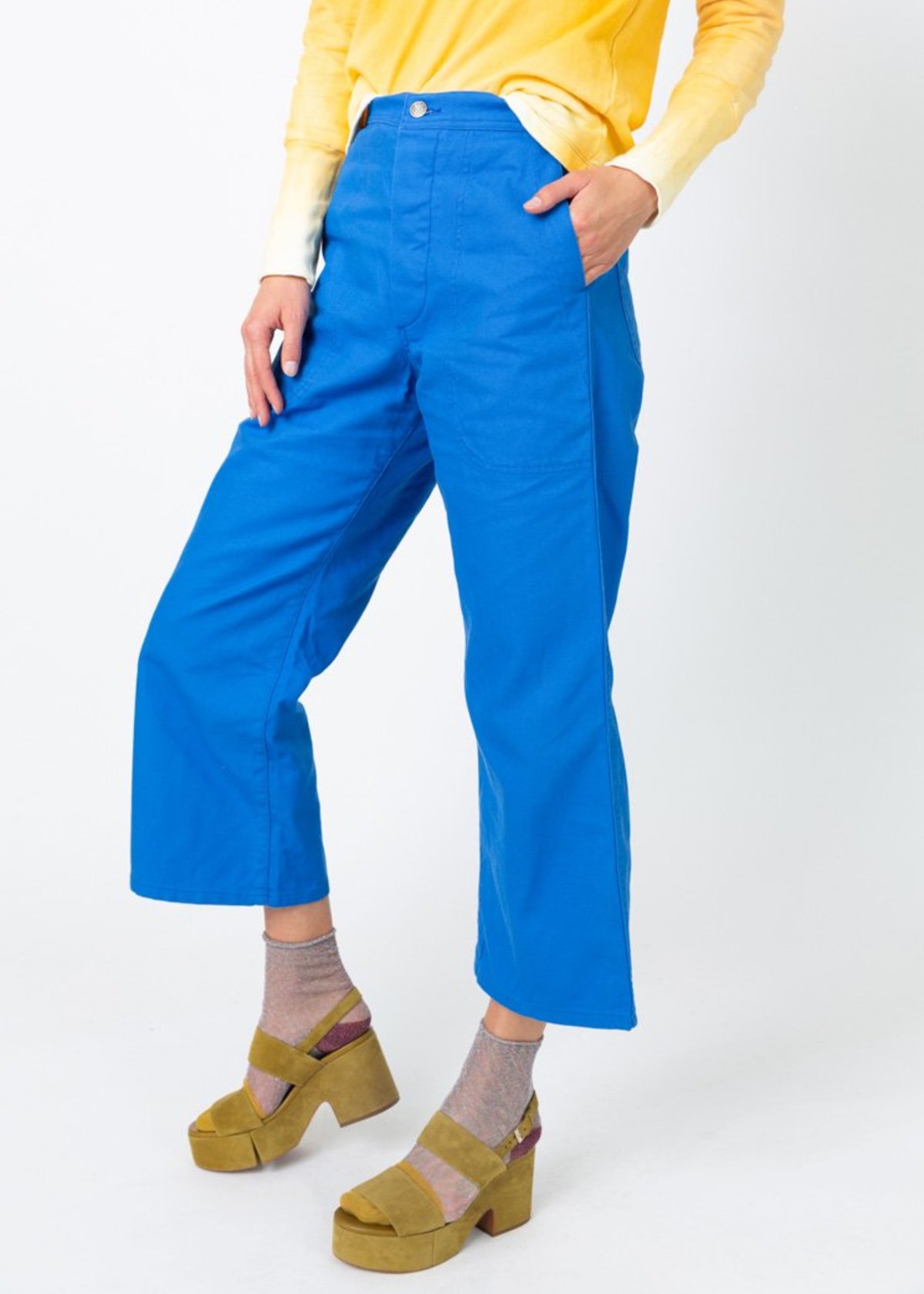 Uqnatu Organic Duck Sailor Pant - COBALT - Image 1 of 5