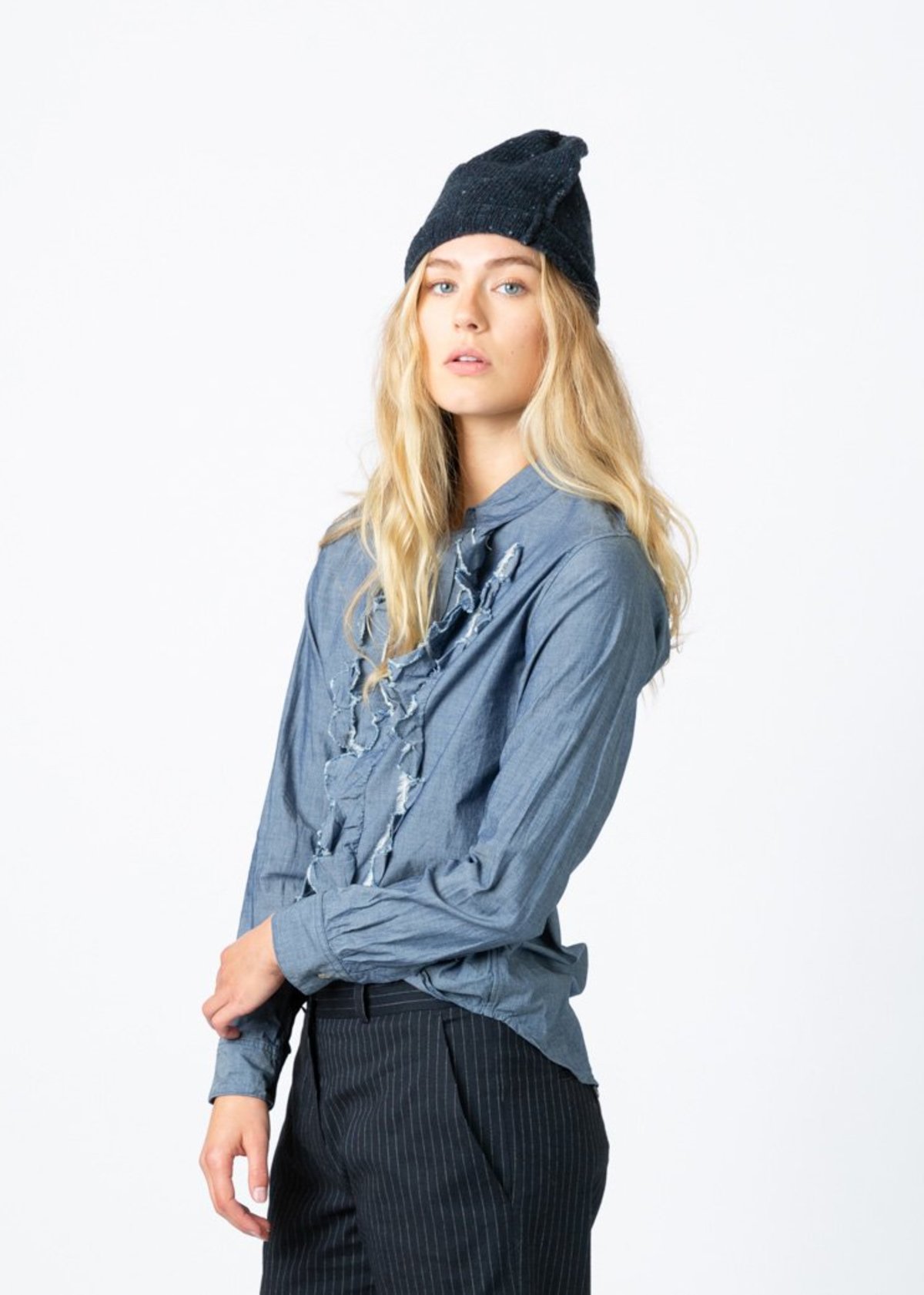 Uqnatu TULIP TUX SHIRT - Chambray - Image 1 of 5