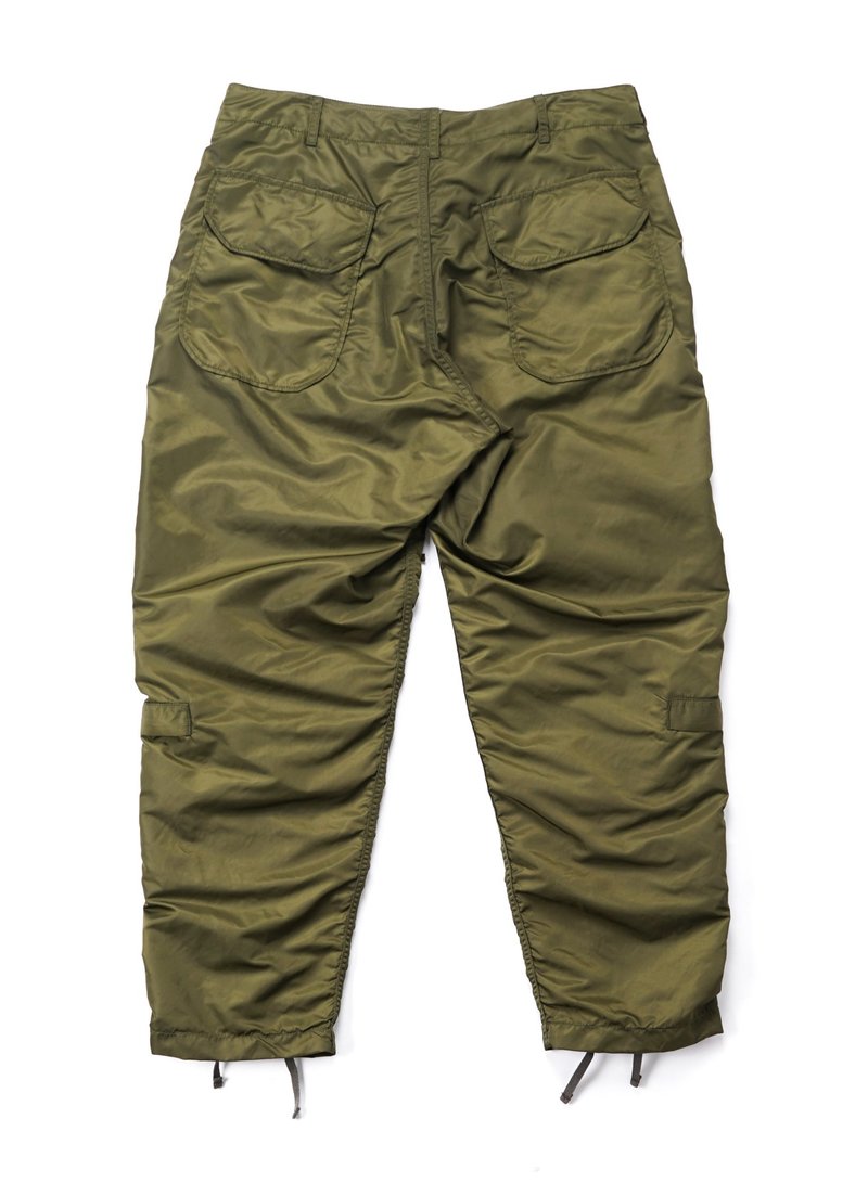 Engineered Garments Aircrew Flight Satin Nylon Pant - Olive