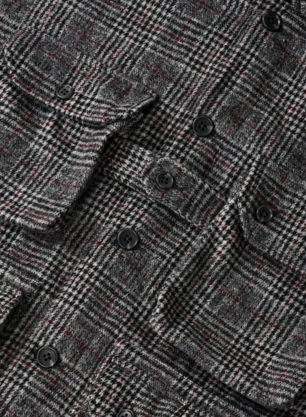 Engineered Garments Poly Wool Glen Plaid Explorer Shirt