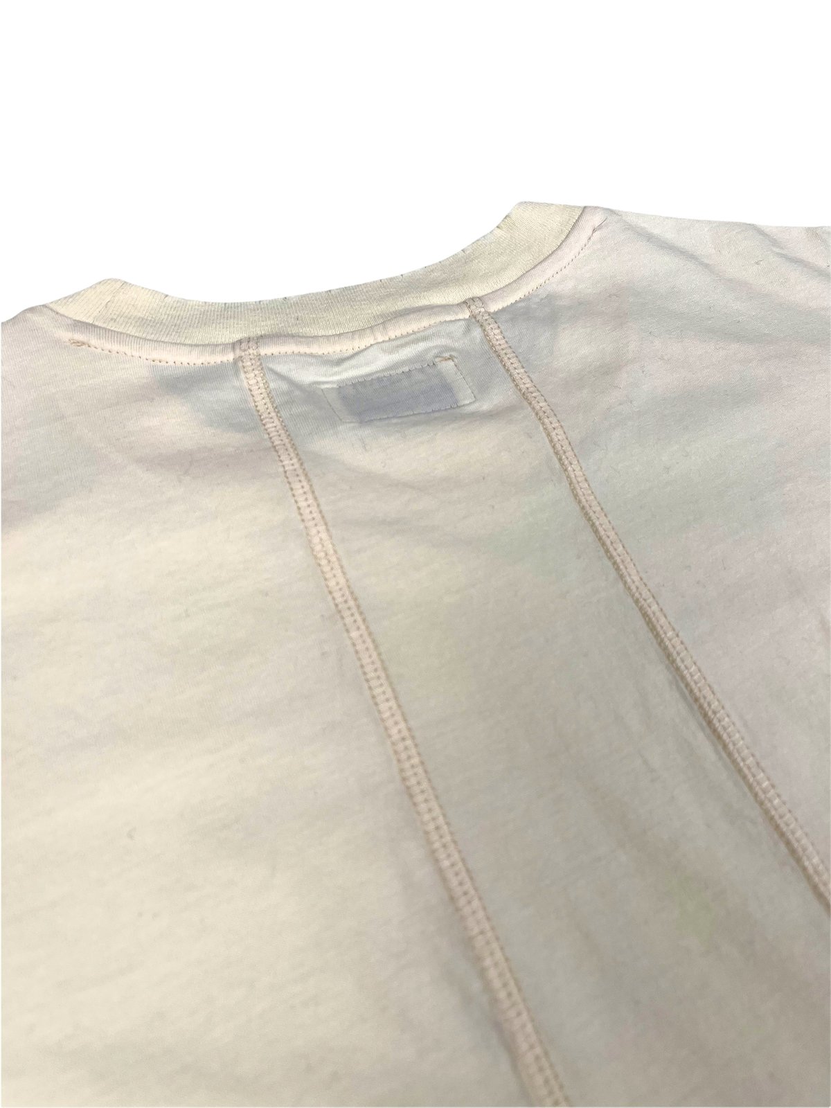 machus WASHED PANELED TEE - IVORY - Image 4 of 4