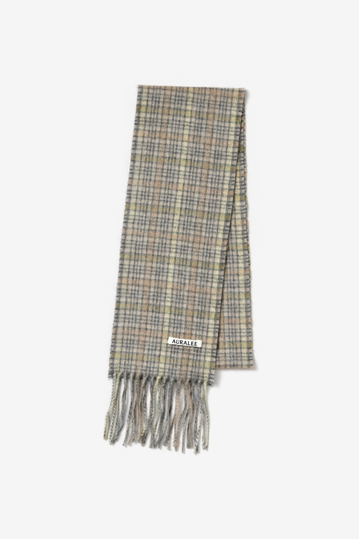 Auralee マフラー CASHMERE CHECK NARROW STOLE 【公式通販】