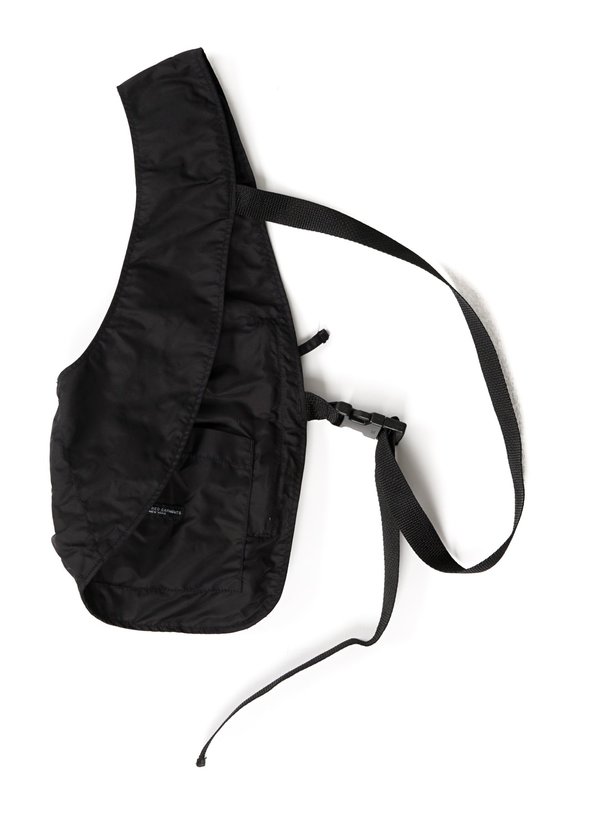 Engineered Garments Flight Satin Nylon Shoulder Vest - Black