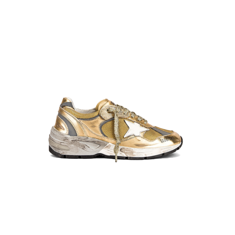 ✨美品✨【GOLDEN 】37 Running Dad Star Golden Goose Running Dad Net Laminated Upper Leather Star