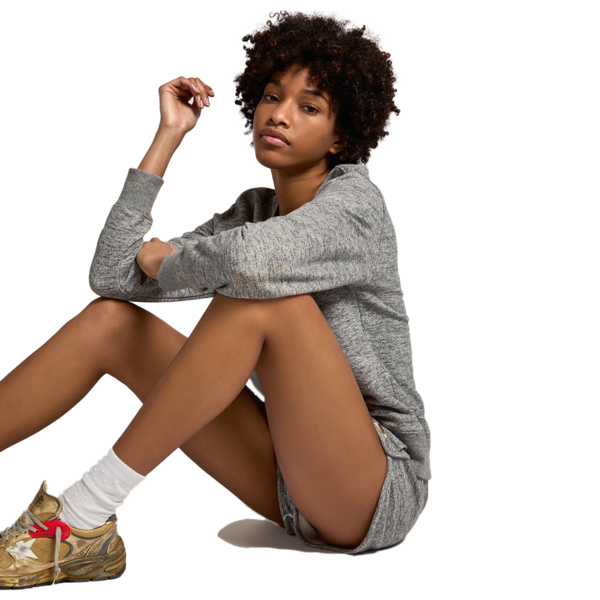 Golden Goose Diana Star Collection Shorts Melange Gray Garmentory