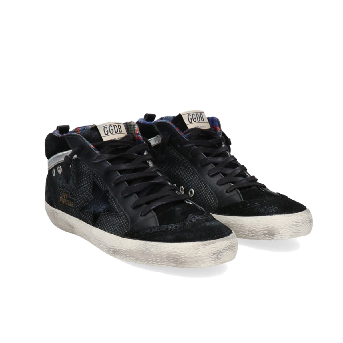 Golden Goose Mid Star Spur Men GMF00123.F002067.90283 SNEAKERS - Cocco Print/BLACK - Image 2 of 3