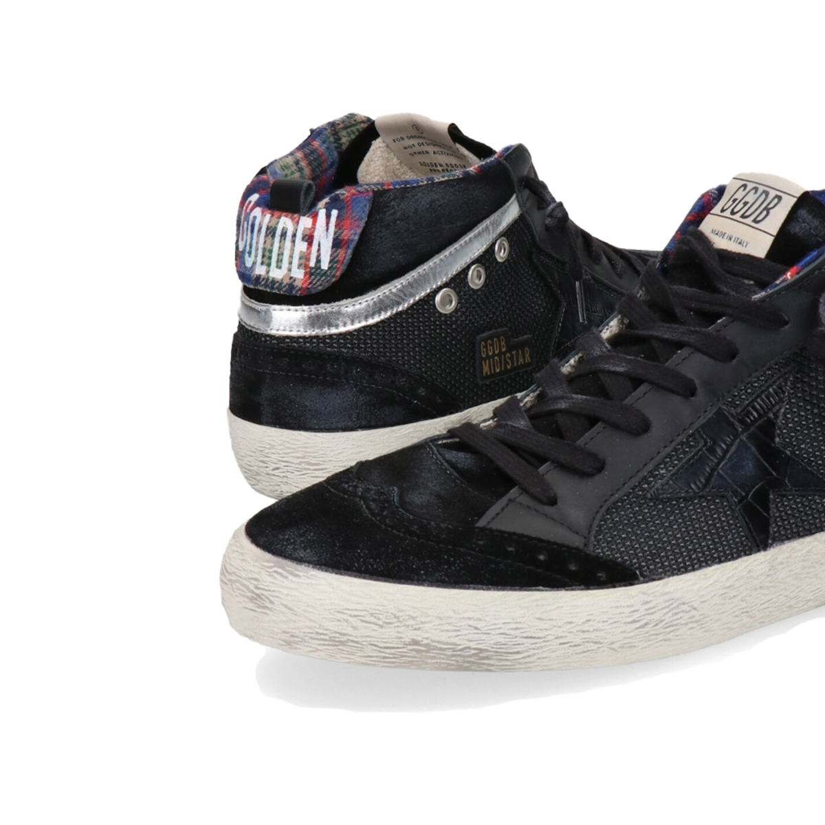 Golden Goose Mid Star Spur Men GMF00123.F002067.90283 SNEAKERS - Cocco Print/BLACK - Image 3 of 3