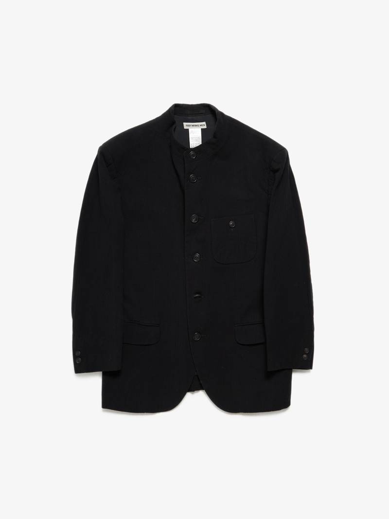 PRE-LOVED Issey Miyake M Mandarin Collar Cotton Blazer