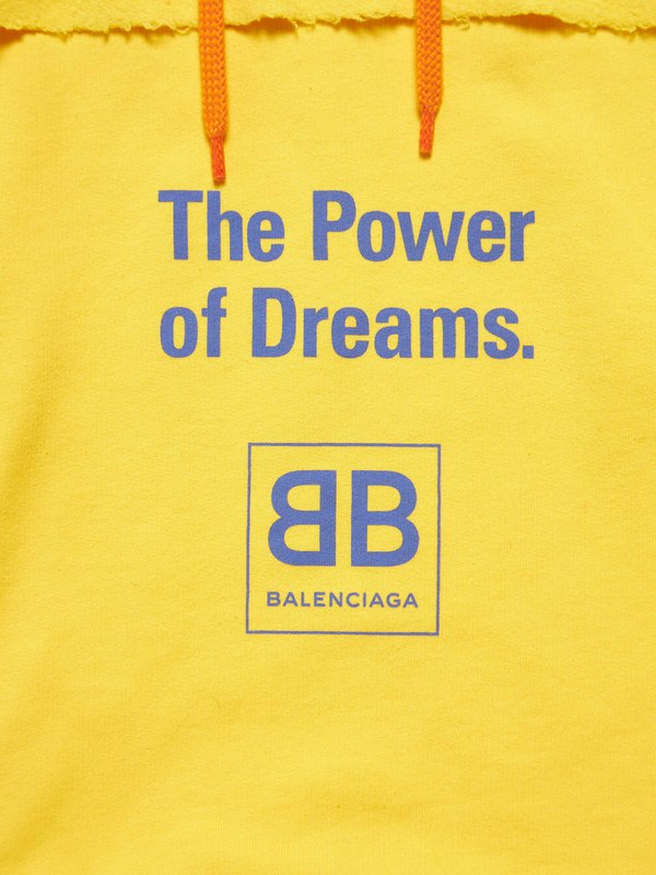 Balenciaga M The Power Of Dreams Cotton Hoodie SWEATER - Orange
