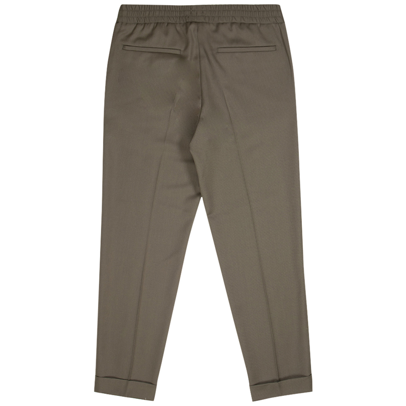 Filippa K terry cropped trousers Dark Olive Garmentory