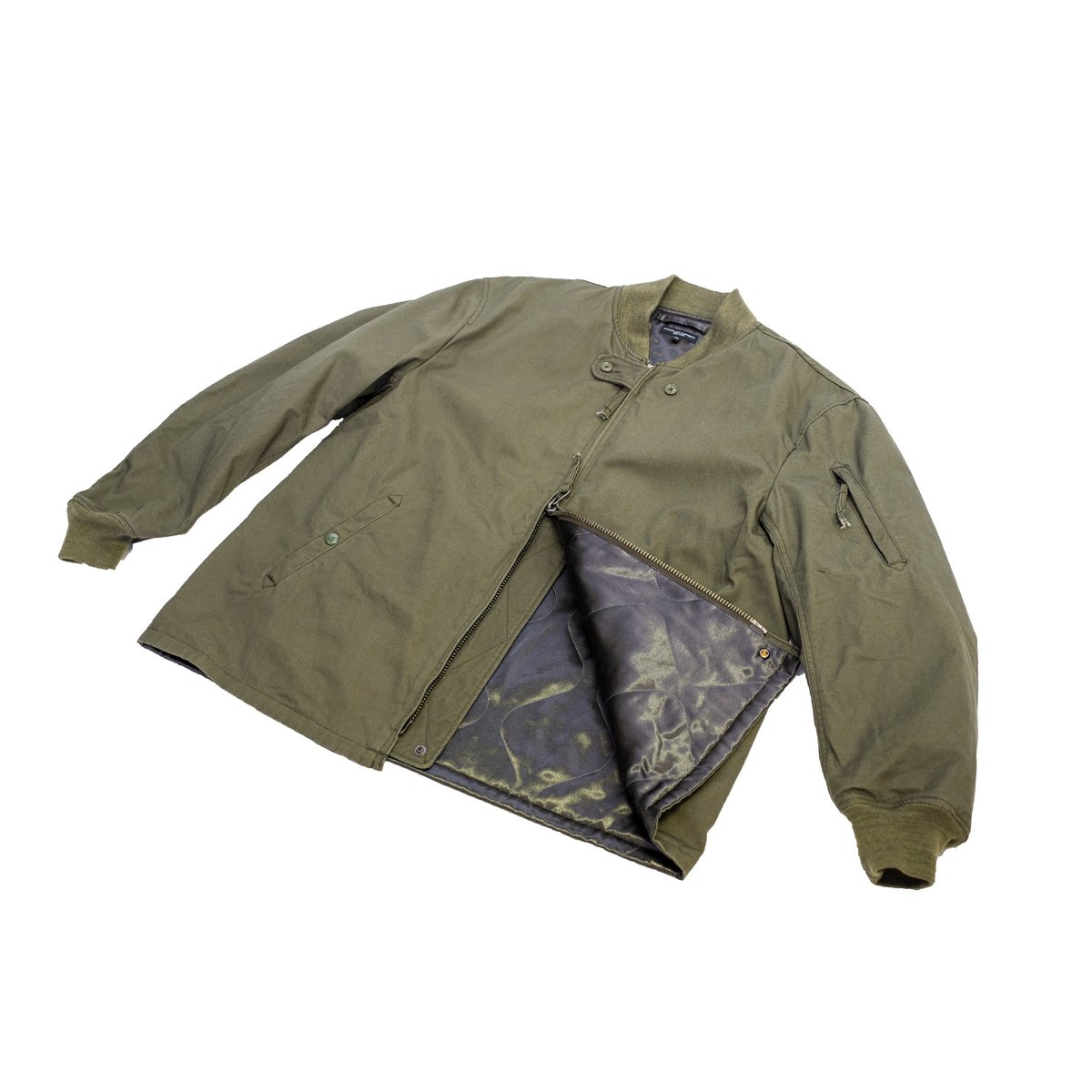Engineered Garments Aviator Jacket - Olive Heavyweight
