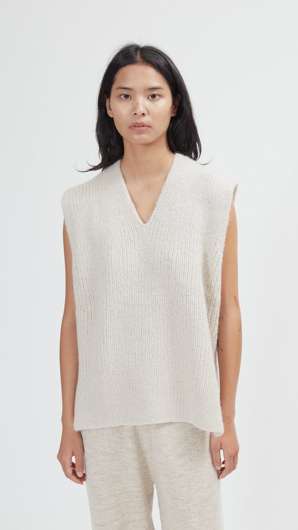 Lauren Manoogian Rib Vest - Plaster 