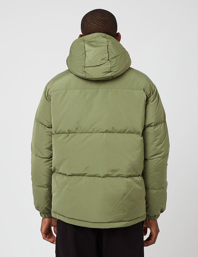 Polar Skate Co. Hood Puffer Jacket - Light Olive Green | Garmentory