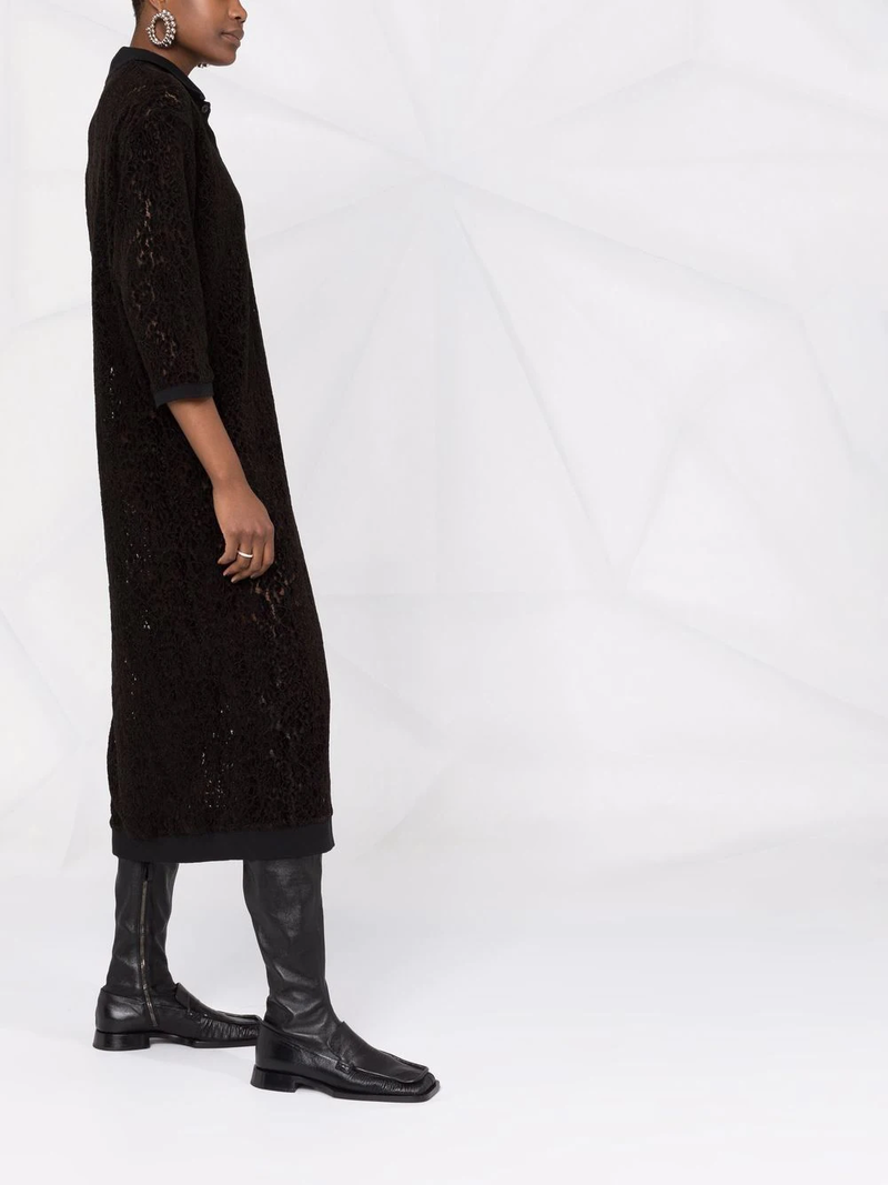 Henrik Vibskov Polo Lace Dress - Black | Garmentory