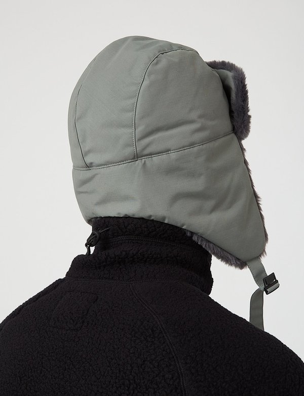 帽子 peak Knit Flight Cap GREY Snow Peak Knit Flight Cap One Black - Grey | Garmentory