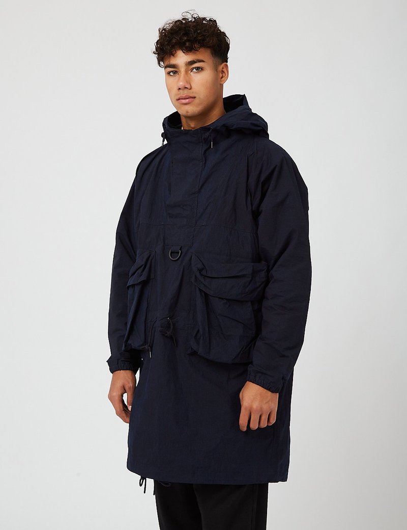 Snow Peak Indigo C/N Anorak Jacket - Indigo Blue | Garmentory