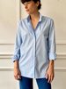 LES PRAIRIES DE PARIS word Shirt - Sky Blue - Thumbnail 1