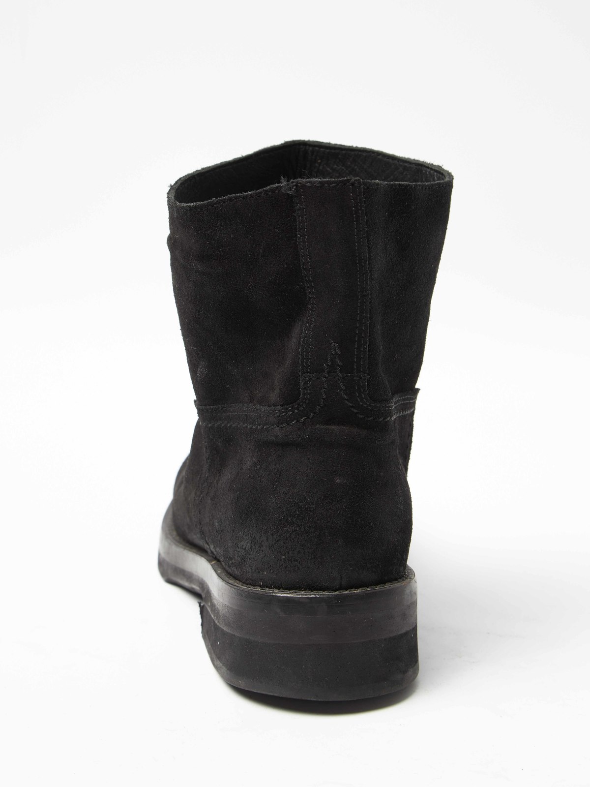 靴 Ann Demeulemeester Suede Long Boots Ann Demeulemeester M Suede High Boots - black | Garmentory