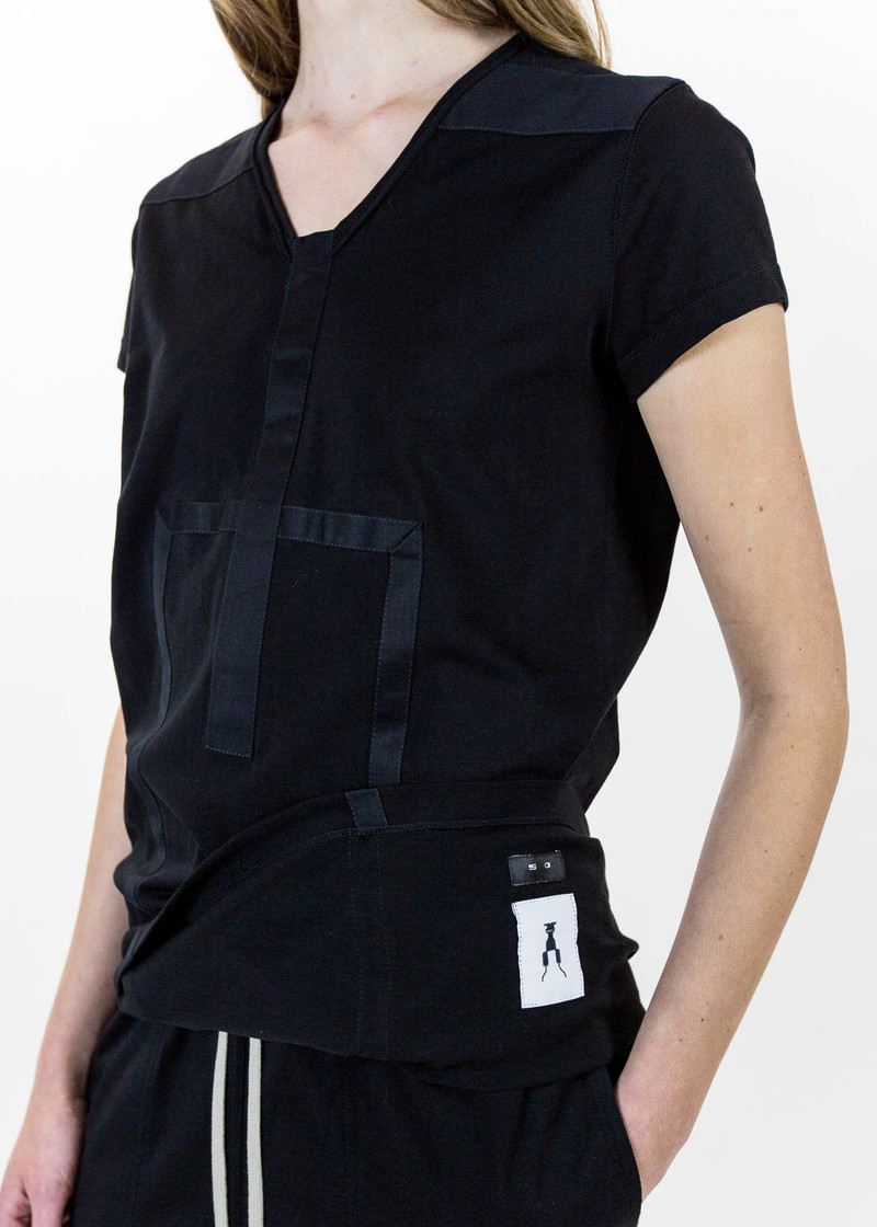 Rick Owens Drkshdw Black Geometric T-Shirt | Garmentory