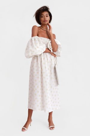 chinese dress ladies Linen white dress
