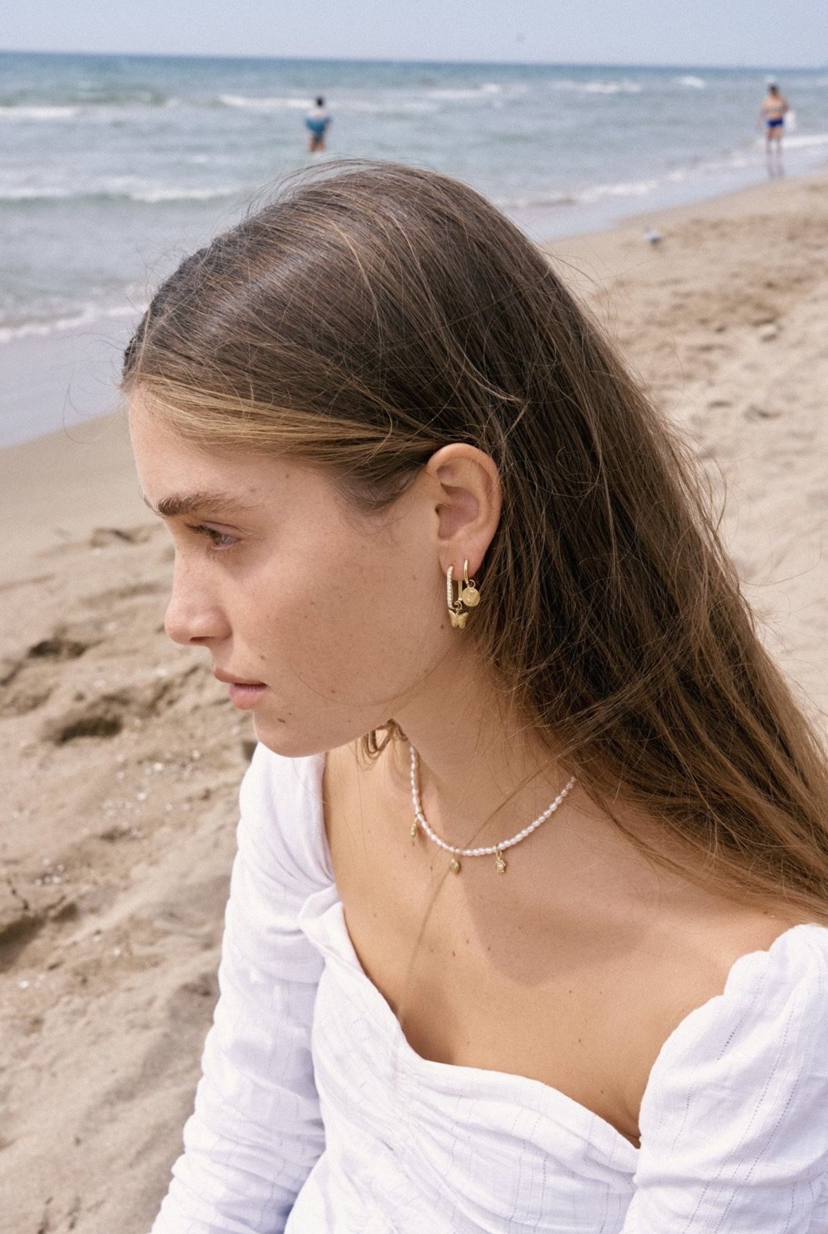 WILHELMINA GARCIA Gold Yin Yang Hoop Earrings | Garmentory
