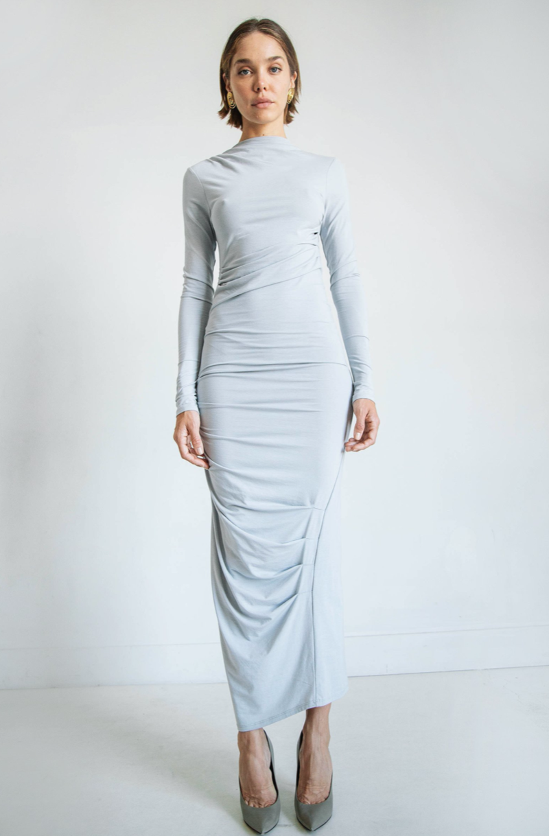 Line by K Asher Dress - Silver | Garmentory