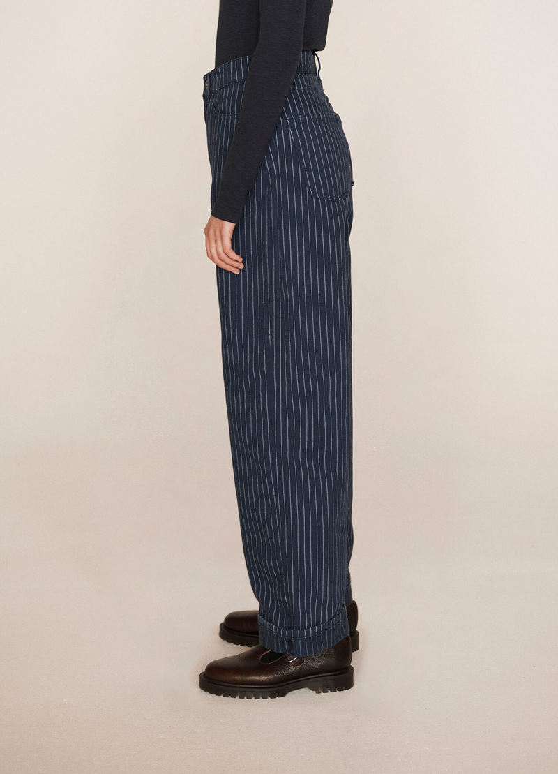YMC Papa Pinstripe Jeans - Navy | Garmentory