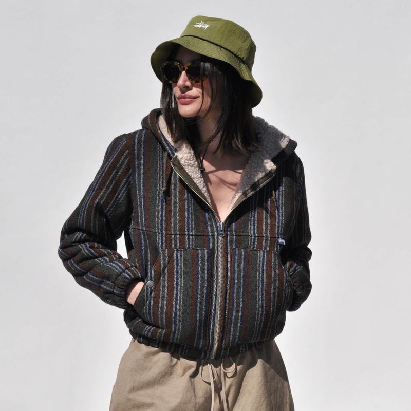 Wool Stripe Work Jacket | Garmentory