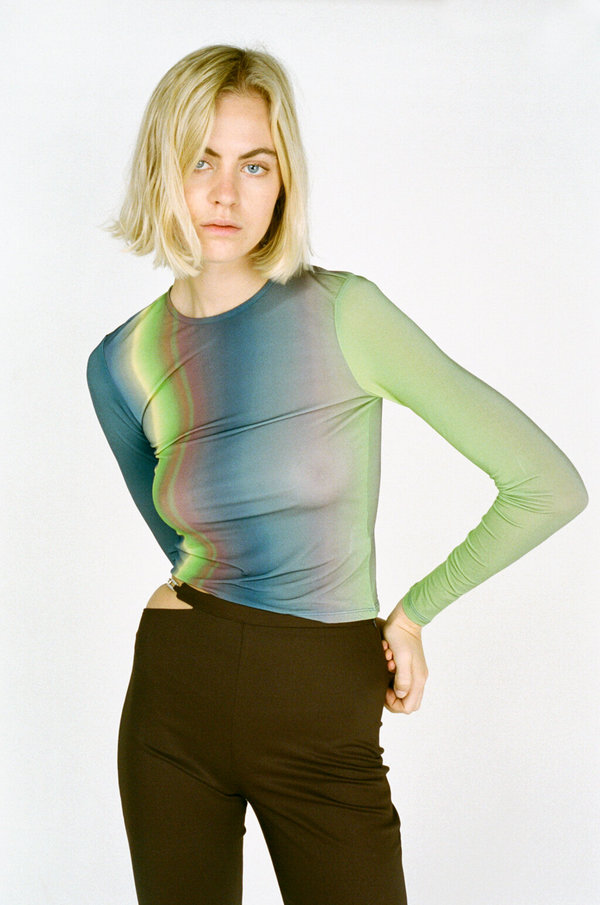 paloma wool iceland top グラデーション長袖トップス Paloma Wool Iceland Top - Medium Blue | Garmentory