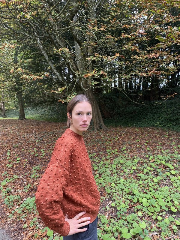 Misha and Puff Popcorn Sweater - Henna | Garmentory