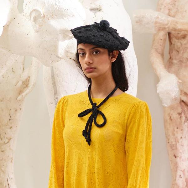 Misha & Puff Popcorn Beret - Carbon Grey | Garmentory