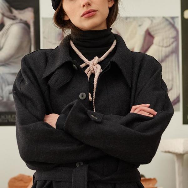 【希少】Misha & Puff コート Misha & Puff Saville Trench Coat - Carbon Grey | Garmentory