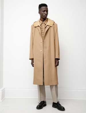 ジャケット・アウター AURALEE WOOL MAX GABARDINE TRENCH COAT Auralee Light Wool Max Gabardine Liner Coat - Beige | Garmentory