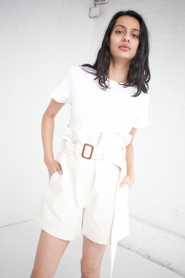 Caron Callahan Dover Short in Japanese Cotton Canvas
